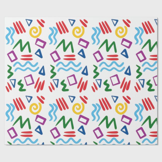 Papel De Presente Wrapping Paper-Educational Kids Wrapping Paper (Aberto)