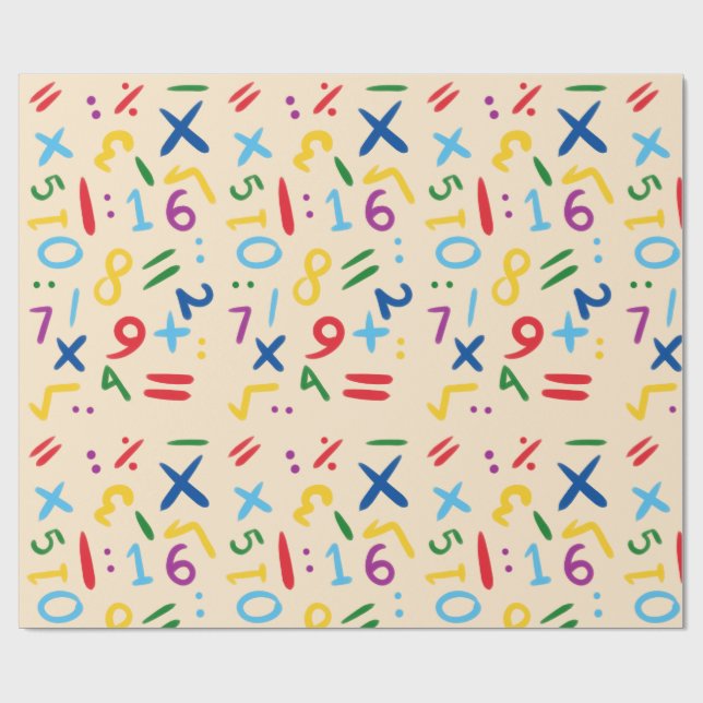 Papel De Presente Wrapping Paper-Educational Kids Wrapping Paper (Aberto)