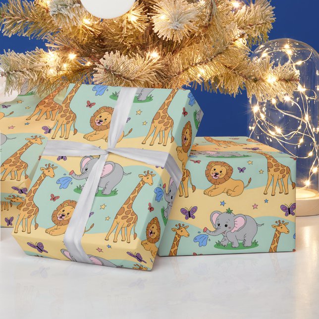 Papel De Presente Wrapping paper featuring a playful pattern (Criador carregado)