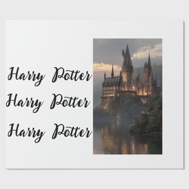 Papel De Presente Wrapping Paper Flat Sheet Harry Potter (Aberto)
