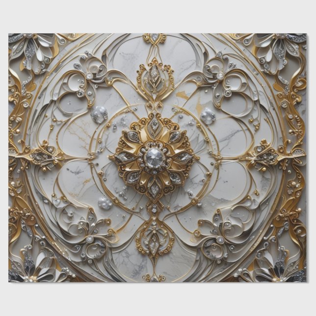 Papel De Presente Wrapping Paper for Teen/Adult Gift (Aberto)