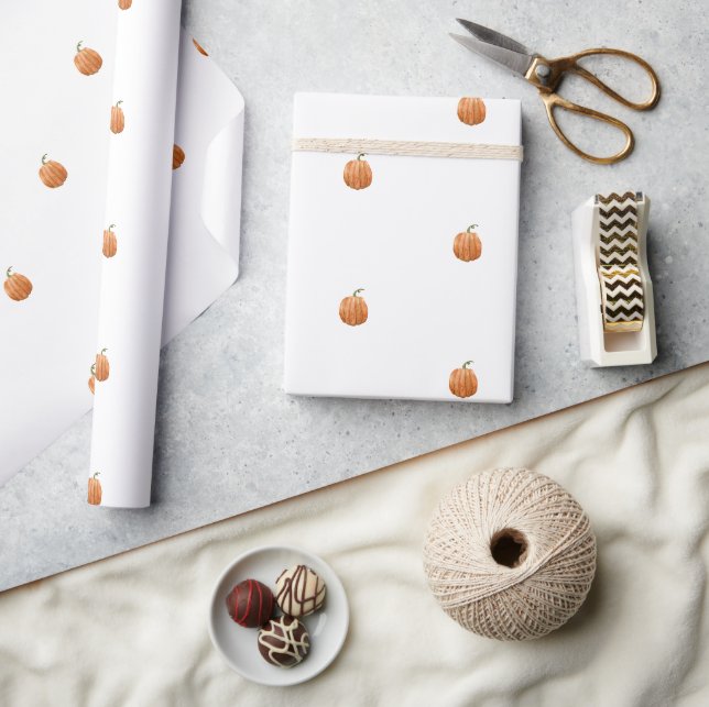 Papel De Presente Wrapping Paper - Halloween Pumpkin Pattern (Artesanato)