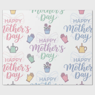 Papel De Presente Wrapping Paper-Happy Mother’s Day Wrapping Paper