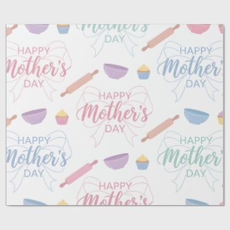 Papel De Presente Wrapping Paper-Happy Mother’s Day Wrapping Paper