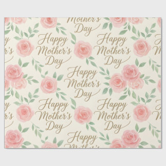Papel De Presente Wrapping Paper-Happy Mother’s Day Wrapping Paper