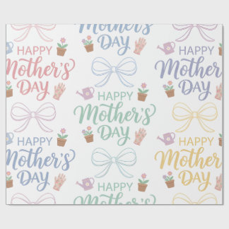 Papel De Presente Wrapping Paper-Happy Mother’s Day Wrapping Paper