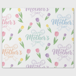 Papel De Presente Wrapping Paper-Happy Mother’s Day Wrapping Paper 