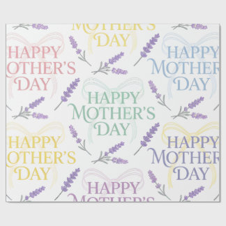 Papel De Presente Wrapping Paper-Happy Mother’s Day Wrapping Paper