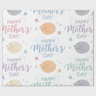 Papel De Presente Wrapping Paper-Happy Mother’s Day Wrapping Paper