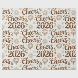 Papel De Presente Wrapping Paper-New Year 2026
