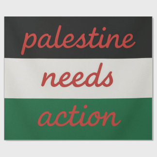 Papel De Presente Wrapping Paper palestine needs action