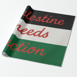 Papel De Presente Wrapping Paper palestine needs action