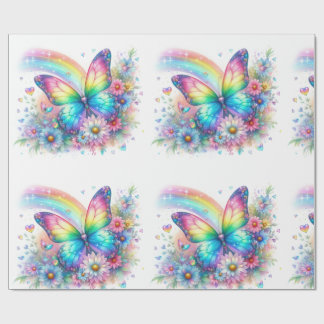 Papel De Presente Wrapping Paper-Pastel Spring Floral Wrapping Paper