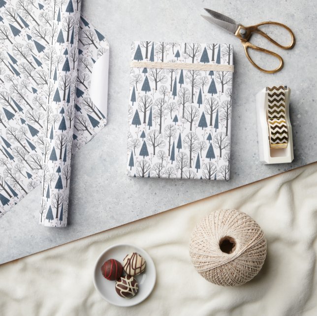 Papel De Presente Wrapping Paper - Winter Pattern (Artesanato)