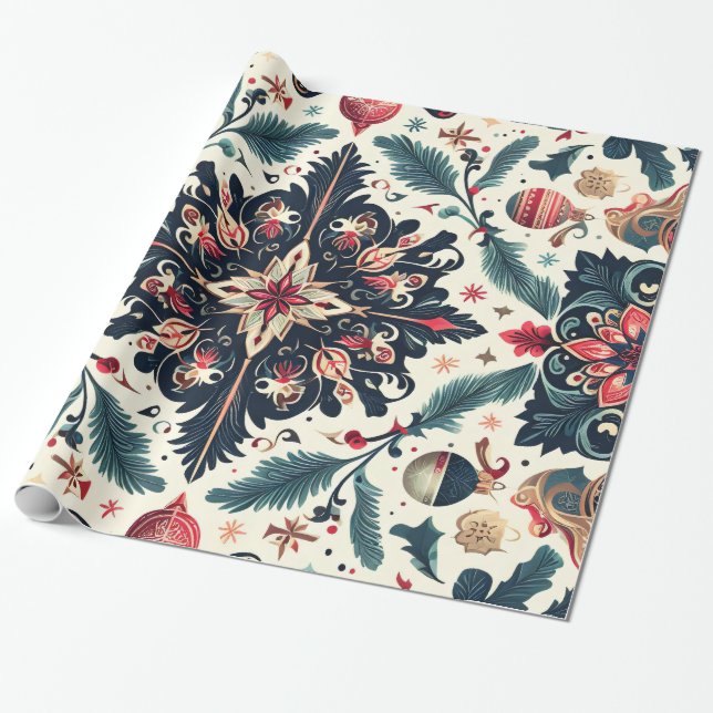 Papel De Presente Wrapping with Exclusive Christmas Motifs n8 (Desenrolado)