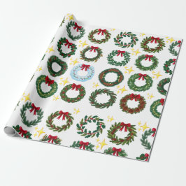 Papel De Presente Wreath Natal