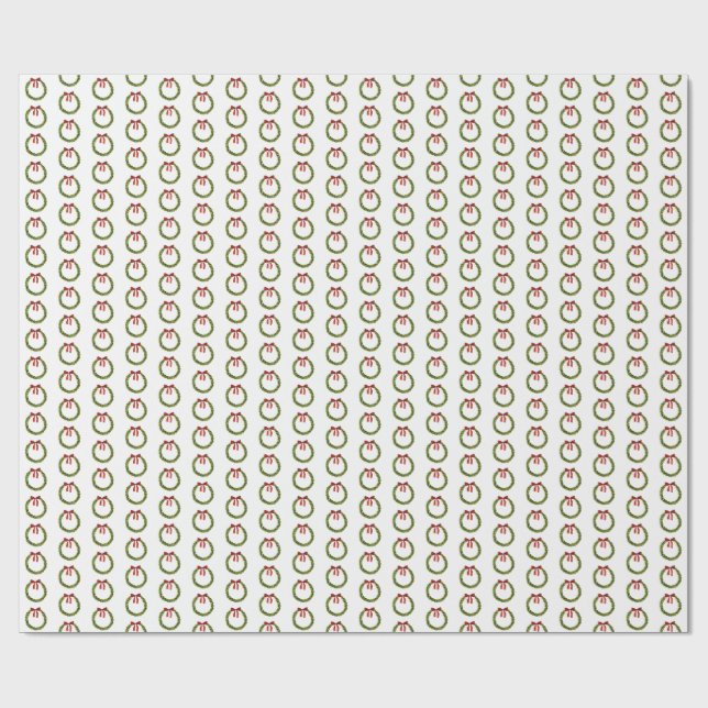 Papel De Presente Wreath Wrapping Paper  (Aberto)