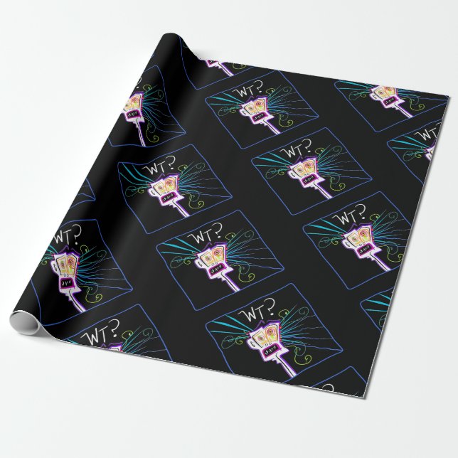 Papel De Presente WT? O QUE? EMOJI Meemogie (Desenrolado)