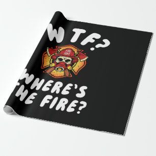 Papel De Presente WTF Onde está o Bombeiro