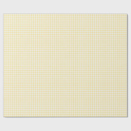 Papel De Presente Xadrez Amarelo