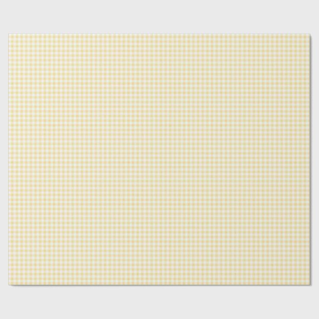 Papel De Presente Xadrez Amarelo (Aberto)