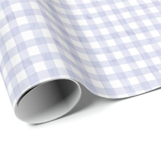 Papel De Presente Xadrez Azul Aquarela