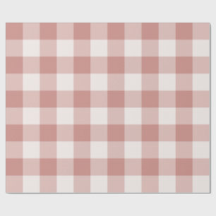 Papel De Presente Xadrez Azul Bebê Grande Gingham