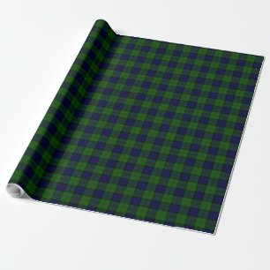 Papel De Presente xadrez azul verde tartan Dundas