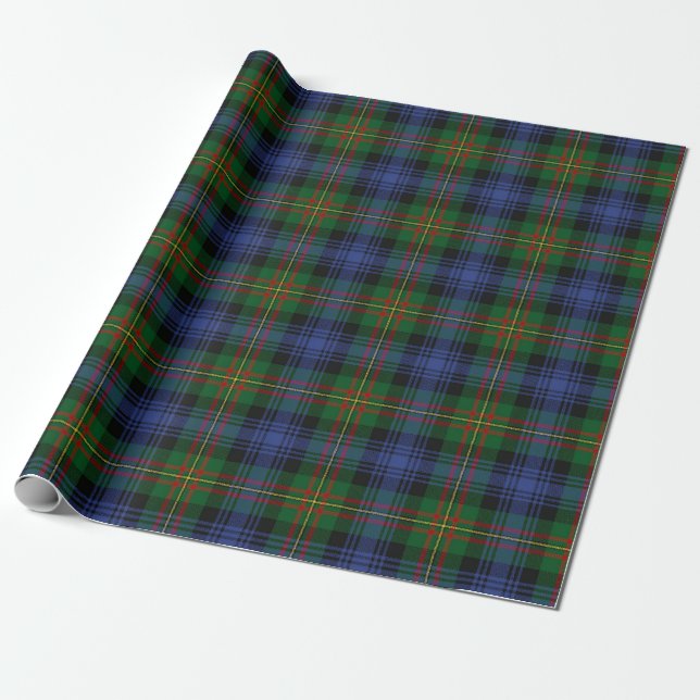Papel De Presente Xadrez Clan MacLaren Tartan (Desenrolado)