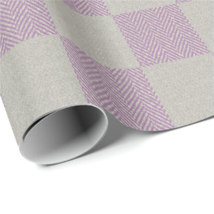 Papel De Presente Xadrez de búfalos Chumaceiras e Cinzas