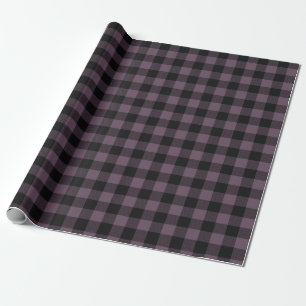 Papel De Presente Xadrez de Buffalo Retroativa Padrão de Tartan Pre