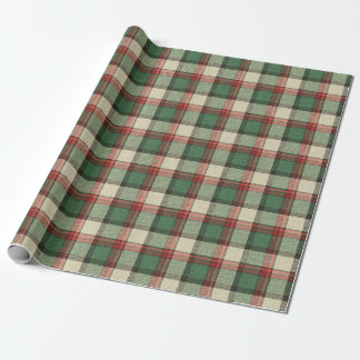 Papel De Presente Xadrez de Natal Tartan