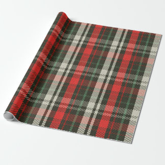 Papel De Presente Xadrez de Natal Tartan