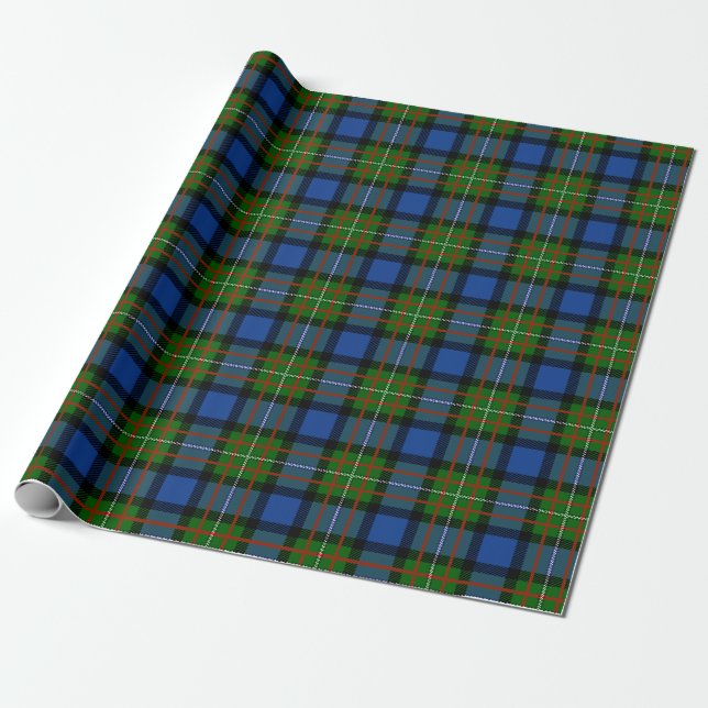 Papel De Presente Xadrez Escocesa Clan Fergusson Tartan (Desenrolado)