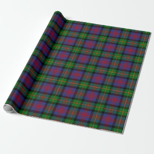 Papel De Presente Xadrez Escocesa Clan Logan Tartan