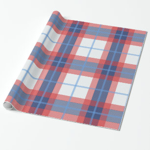Papel De Presente Xadrez patriótica