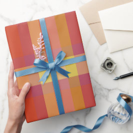 Papel De Presente Xadrez pequena - 11 de novembro - Papel de enrolam