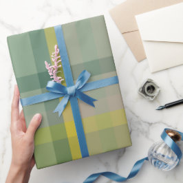 Papel De Presente Xadrez pequena - 3 de março - Papel de enrolamento