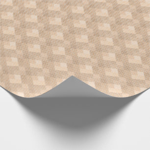 Papel De Presente xadrez tartã com textura clássica de castanho be