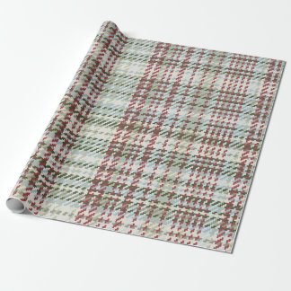 Papel De Presente Xadrez Tweed - Natal Nevado