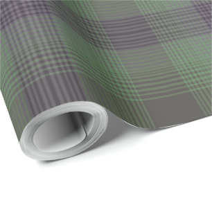 Papel De Presente Xadrez Verde