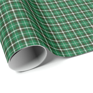 Papel De Presente Xadrez Verde, Xadrez de Buffalo Verde