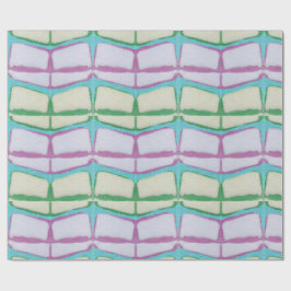 Papel De Presente Xibori Chevron Vibrante de Primavera 