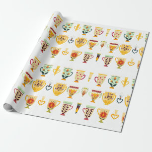 Papel De Presente Xícaras de Café