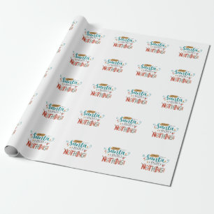 Papel De Presente Xmas Dando Papais noeis Caros Não Me Arrependo