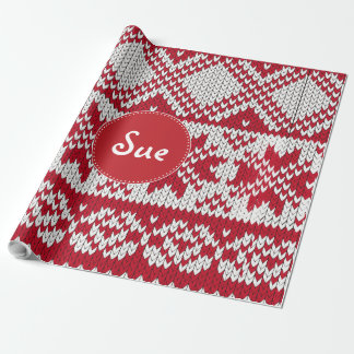 Papel De Presente Xmas do Knted