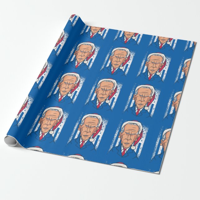 Papel De Presente xmas joe biden santa claus (Desenrolado)