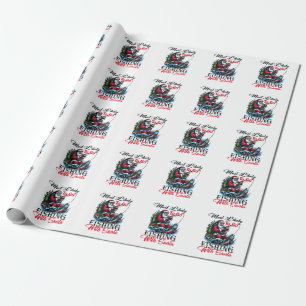 Papel De Presente Xmas Ofereceram Maior Probabilidade De Ir Pescar C