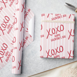 Papel De Presente XOXO Hand Drawn Galentine’s Day Party