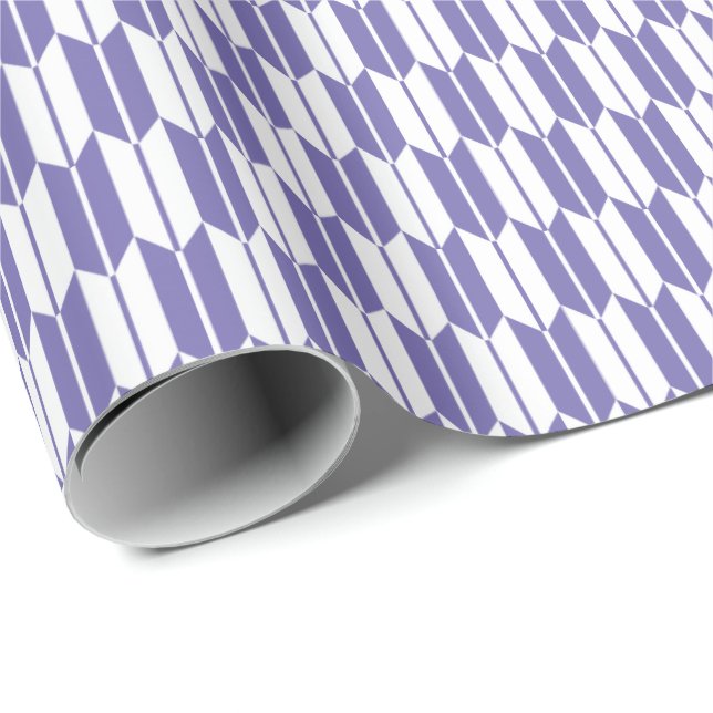 Papel De Presente Yagasuri japão padrão tradicional azul roxo (Ponta do rolo)